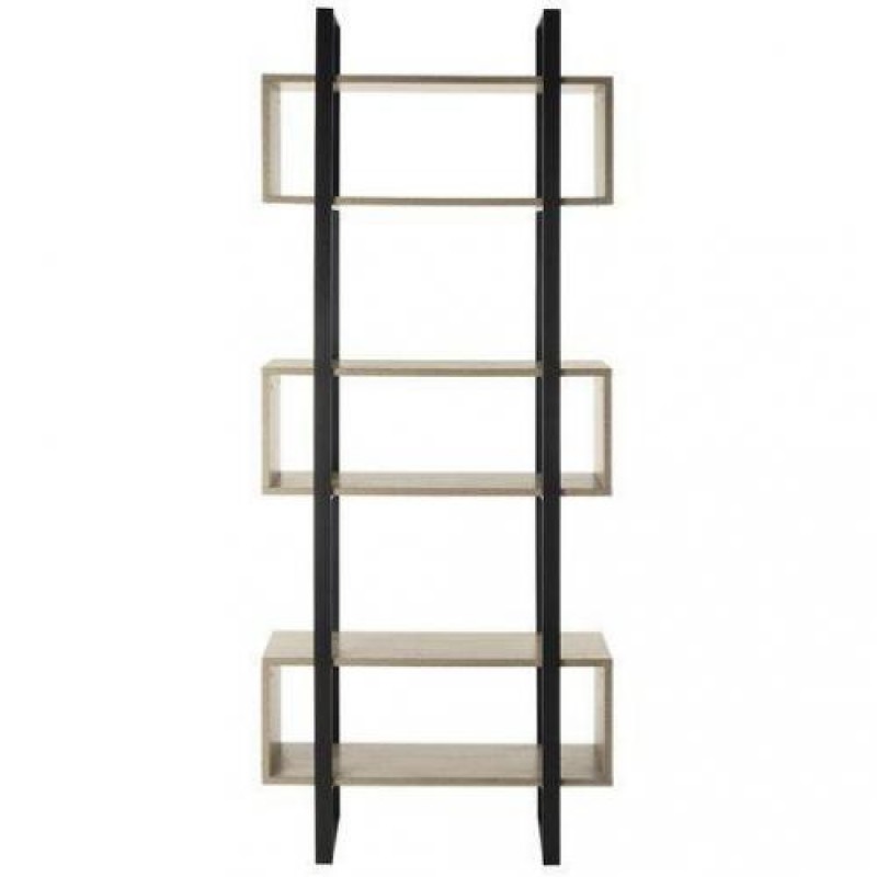 Стелаж для зберігання в стилі Loft Чорний NS-1845 2030x750x300 мм