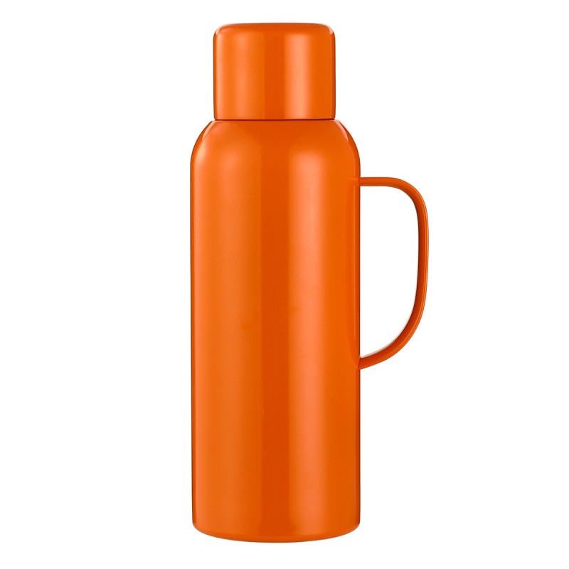 Термос із клапаном та датчиком температури YIWU 820 мл Помаранчевий (HP-14-55O)