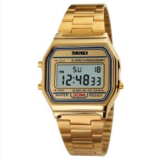 Наручний чоловічий годинник Skmei 1123 Золотистий