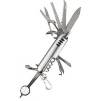 Ніж багатофункціональний туристичний Crivit Essentials Сріблястий (IAN376432) Ніж багатофункціональний туристичний Crivit Essentials Сріблястий (IAN376432)