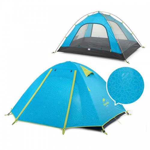 Намет чотиримісний Naturehike P-Series NH18Z044-P 210T/65D 265x210x130 см Блакитний (2328877312)