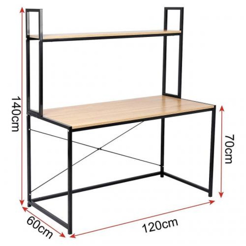 Комп'ютерний стіл у стилі Loft NS-327 1430x1200x600 мм Черный