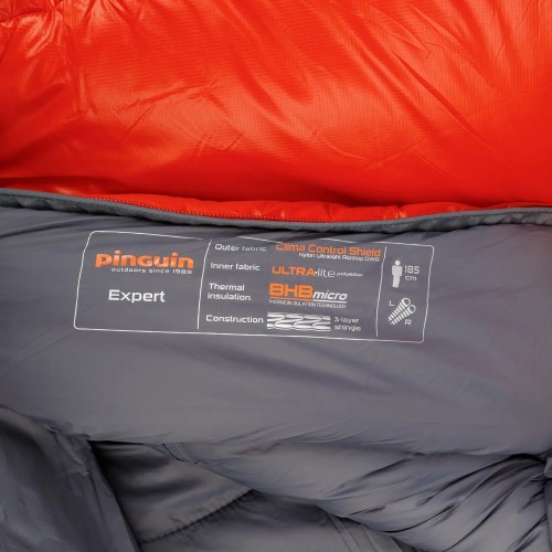 Спальник Pinguin Expert CCS 185 2020 R правий Orange (1033-PNG 233254)