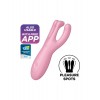 Кліторальний смарт-вібратор Satisfyer Threesome 4 Pink з трьома пальчиками в інтернет супермаркеті PbayMarket!