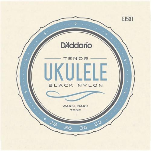 Струни для укулеле D'Addario EJ53T Black Nylon Tenor Ukulele Strings 28/32 Струни для укулеле D'Addario EJ53T Black Nylon Tenor Ukulele Strings 28/32