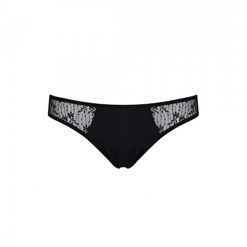 Трусики-сліпи з мереживною сіточкою Dina Thong black XXL/XXXL - Passion в інтернет супермаркеті PbayMarket!