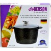 Каструля з кришкою мармурове покриття Benson BN-301 7 л Чорний