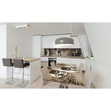 Наклейка вінілова на стіл Zatarga «Кава з цукром 02» 600х1200 мм Z180406st