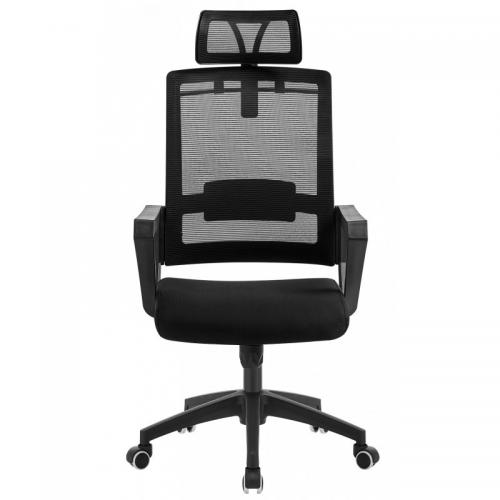 Крісло офісне Остін SDM Синхромеханізм сітка екошкіра чорна Крісло офісне Остін SDM Синхромеханізм сітка екошкіра чорна
