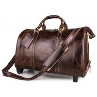 Сумка дорожня Vintage 14254 на колесах Коричнева, Коричневий