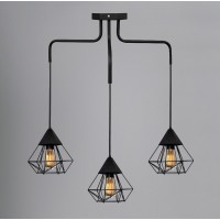 Люстра підвісна MSK Electric Crystal у стилі лофт на три плафони NL 10535-3