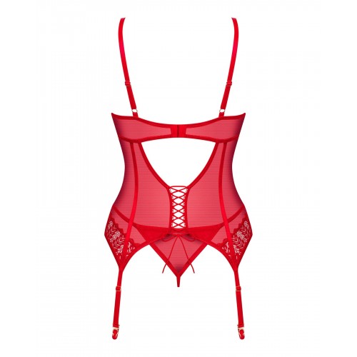 Корсет Obsessive Ingridia corset & thong M/L в інтернет супермаркеті PbayMarket!