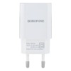 Мережеве заряджання Borofone BA20A 2.1A адаптер 1 USB + кабель Type C Білий