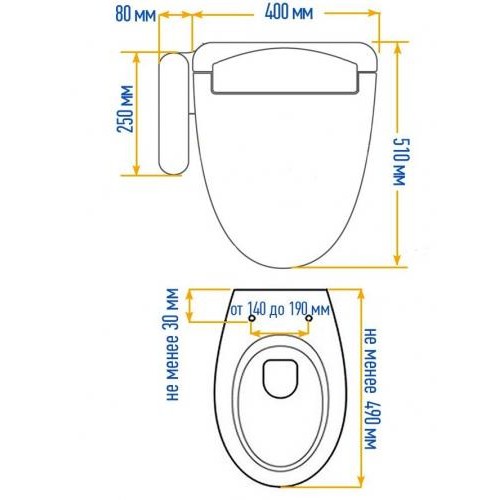 Кришка біде Quoss 5500 Білий