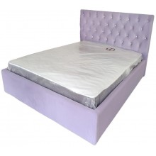Ліжко BNB Arizona Premium 120 х 190 см Simple З додатковою металевою цільнозварною рамою Бузковий