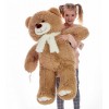 Плюшевий ведмедик Mister Medved з шарфиком Денні 110 см Латте (095)