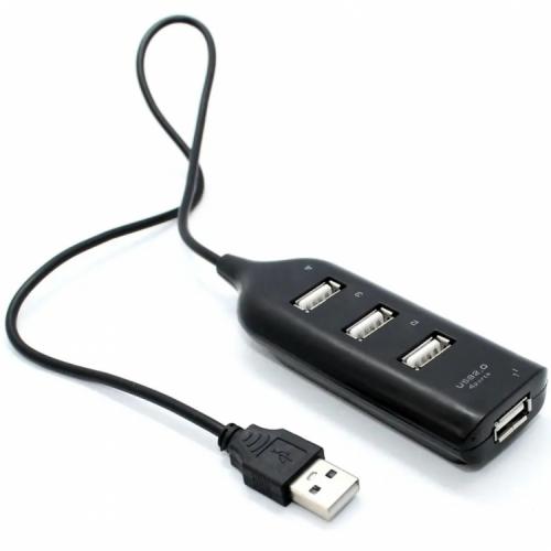 Розгалужувач хаб Mine USB hub 2.0 4 порти 12 см Чорний (hub_hqeeyu) в інтернет супермаркеті PbayMarket!