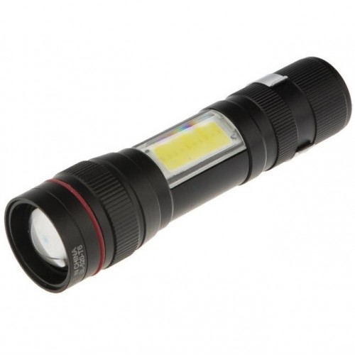 Ручний ліхтарик X-Balog BL-520 T6+COB USB Black (3_03149) Ручний ліхтарик X-Balog BL-520 T6+COB USB Black (3_03149)