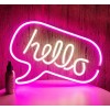 Настінний неоновий світильник-нічник Angel HELLO 43*31 см