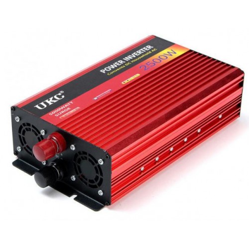 Перетворювач напруги інвертор UKC Surge 2500W DC/AC 24V-220V c функцією плавного пуску (3_00382)