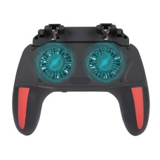 Бездротовий геймпад тригер для смартфонів Union PUBG Mobile H10 з вентилятором та акумулятором на 5000 mAh Чорний (040)