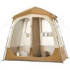 Намет душовий зональний Naturehike NH22ZP006 240х200х120 см Коричневий (1047-6927595703984)
