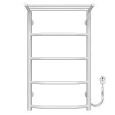 Рушникосушарка електрична Трапеція з полицею П5 400х700 Deffi Білий EF16 (C.TP.70.40.5.E.W.R.5)