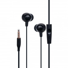 Дротові навушники 3.5mm Celebrat FLY-1 вакуумні з мікрофоном 1.2m Black