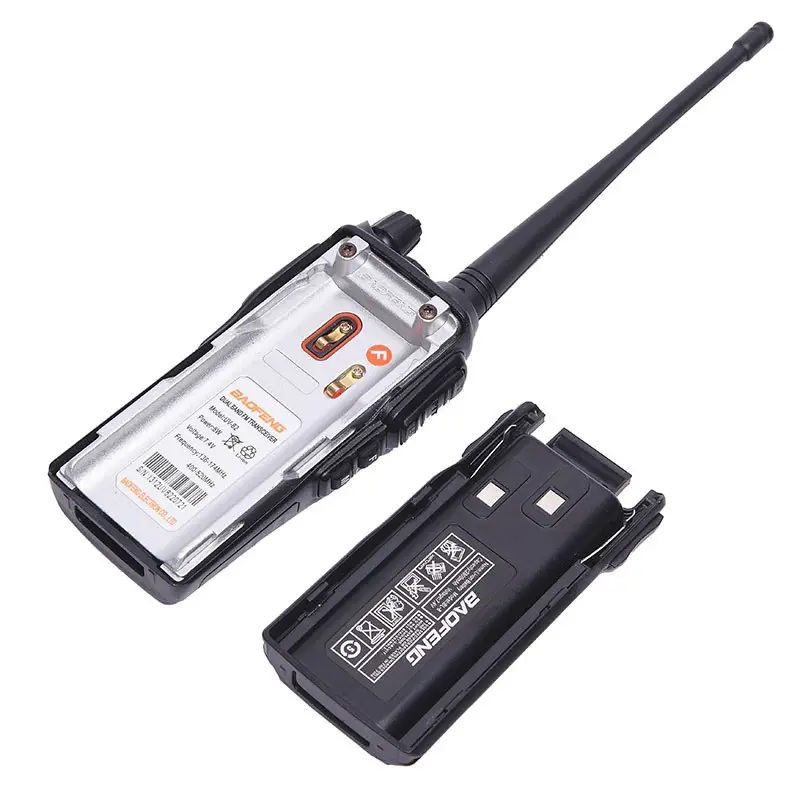 Рація Baofeng UV-82 8W посилена PRO серія VHF/UHF, ліхтар, 2xPTT кнопка, гарнітура, дальність 10км