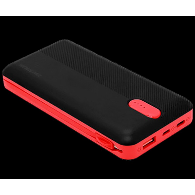 Зарядна батарея Sword SW-20PO3 20000mAh Micro USB Lightning Type-C Чорно-червоний (2567462087)