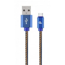 Кабель Cablexpert USB 2.0 A - USB Type-C, 1м Синій (CC-USB2J-AMCM-1M-BL)