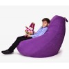 Крісло Мішок Груша Велюр 150х100 Студія Комфорту Великий фіолетовий