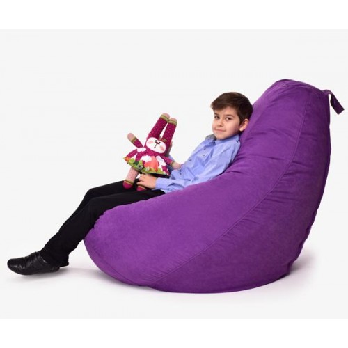 Крісло Мішок Груша Велюр 150х100 Студія Комфорту Великий фіолетовий Крісло Мішок Груша Велюр 150х100 Студія Комфорту Великий фіолетовий