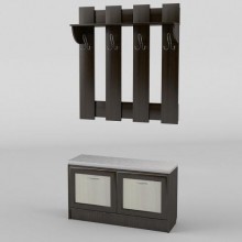 Передпокій Тиса Мебель-4 Венге Молочний 204.5x35x110 см