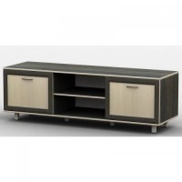 Тумба під телевізор Тиса Мебель ТВ-201 Венге Дуб молочний 44x45x180 см Тумба під телевізор Тиса Мебель ТВ-201 Венге Дуб молочний 44x45x180 см