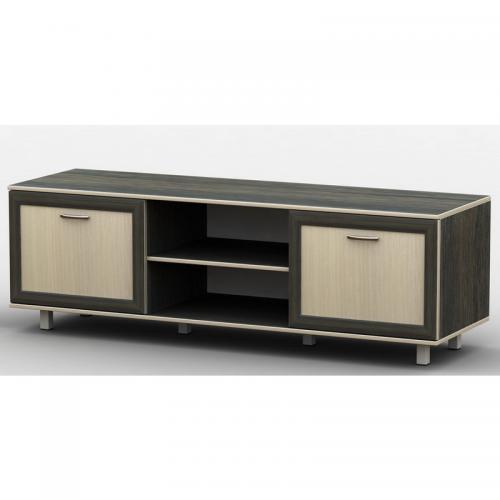 Тумба під телевізор Тиса Мебель ТВ-201 Венге Дуб молочний 44x45x180 см Тумба під телевізор Тиса Мебель ТВ-201 Венге Дуб молочний 44x45x180 см