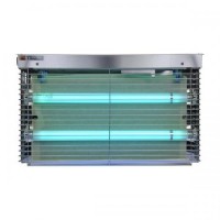 Знищувач комах із липкою вставкою Pomel Trio steel 485х310х60 мм Сірий Знищувач комах із липкою вставкою Pomel Trio steel 485х310х60 мм Сірий