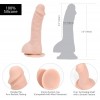 Вигнутий фалоімітатор на присосці ADDICTION — BRAD 7,5″ Dildo With Balls, Beige в інтернет супермаркеті PbayMarket!