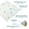 Панель стінова 3D 700*700*4mm зірки та місяць білому тлі (D) Sticker Wall SW-00001970
