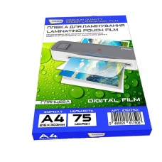 Плівка для ламінації Fresco Antistatic Глянець А4 75 мкм 100 шт Прозорий (11024)