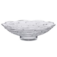 Тарілка для фруктів YIWU Листя лотоса 23 см Прозорий (HP-YH-12)