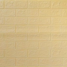 Самоклеюча 3D панель Sticker Wall під бежеву цеглу в рулоні 20000x700x3мм (R009-3-20)