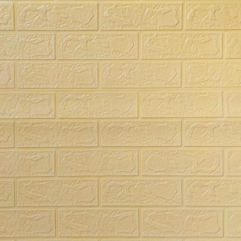 Самоклеюча 3D панель Sticker Wall під бежеву цеглу в рулоні 20000x700x3мм (R009-3-20)