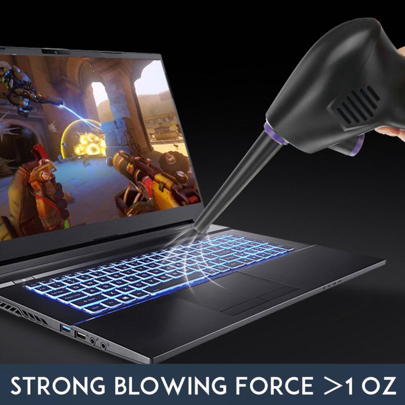 Портативний повітряний компресор на акумуляторі для продування ПК, ноутбуків, кондиціонерів Nectronix RPM-6000