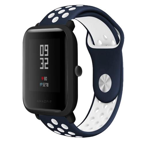Ремінець BeWatch Nike-style 20 мм для смарт-годинника Xiaomi amazfit BIP Синьо-білий (1010152) Ремінець BeWatch Nike-style 20 мм для смарт-годинника Xiaomi amazfit BIP Синьо-білий (1010152)