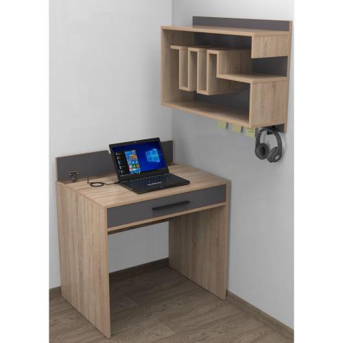 Комп'ютерний стіл Тиса Мебель Тіса Стиль-1 Сонома Графіт 750x600x800 мм Комп'ютерний стіл Тиса Мебель Тіса Стиль-1 Сонома Графіт 750x600x800 мм