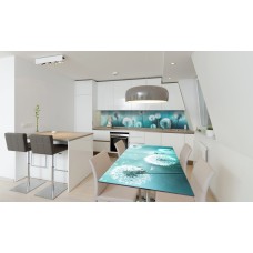 Наклейка вінілова на стіл Zatarga «Бірюзові Кульбаби» 650х1200 мм Z180348/1st