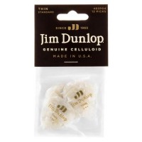 Медіатори Dunlop 483P04TH Genuine Celluloid White Pearloid Thin Player's Pack (12 шт.) Медіатори Dunlop 483P04TH Genuine Celluloid White Pearloid Thin Player's Pack (12 шт.)