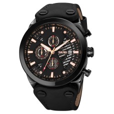 Чоловічий класичний наручний годинник Skmei 9282 Чорний