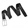 Ремінь чоловічий CROCODILE LEATHER Чорний (18008)